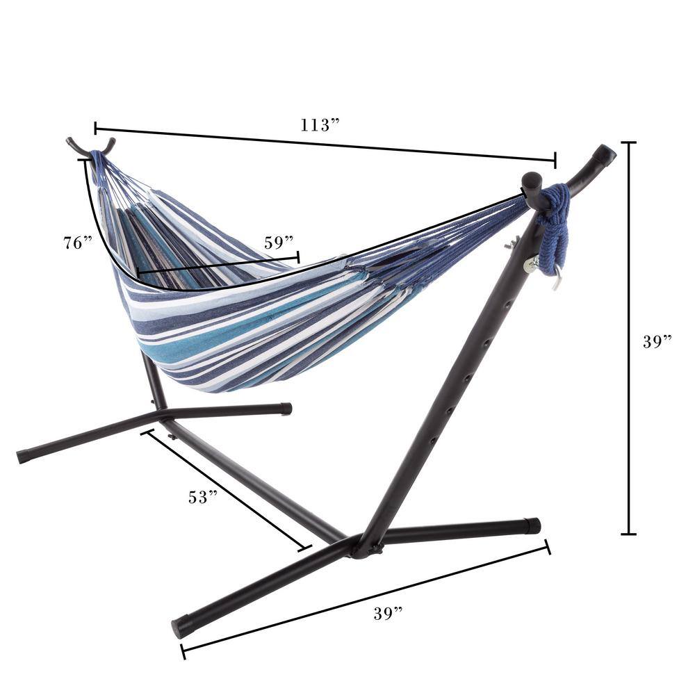 None 9.4 ft. Hammock Chair Double Hammock with Stand
