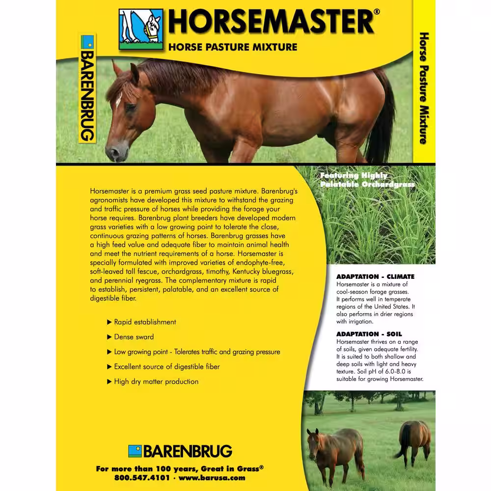 Barenbrug 25 lb. Horse Master Grass Seed Mix