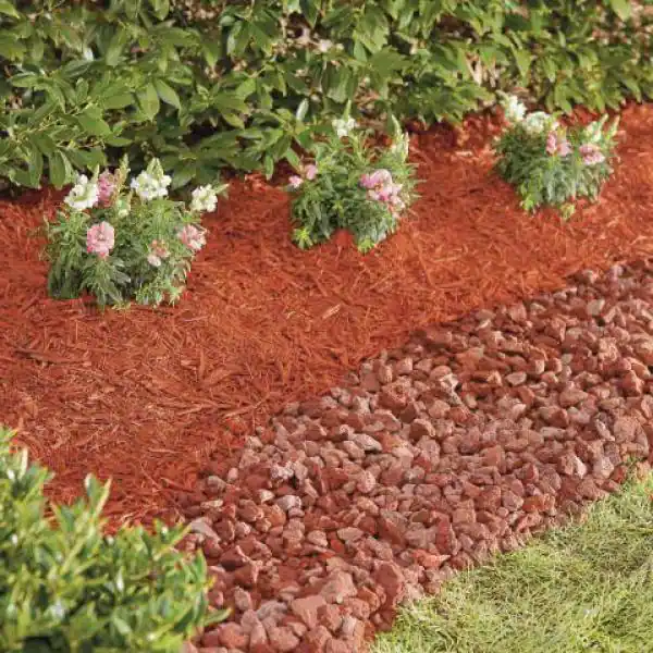 Vigoro 0.5 cu. ft. Bagged Red Lava Landscape Rock 64 Bags/32 cu. ft./Pallet