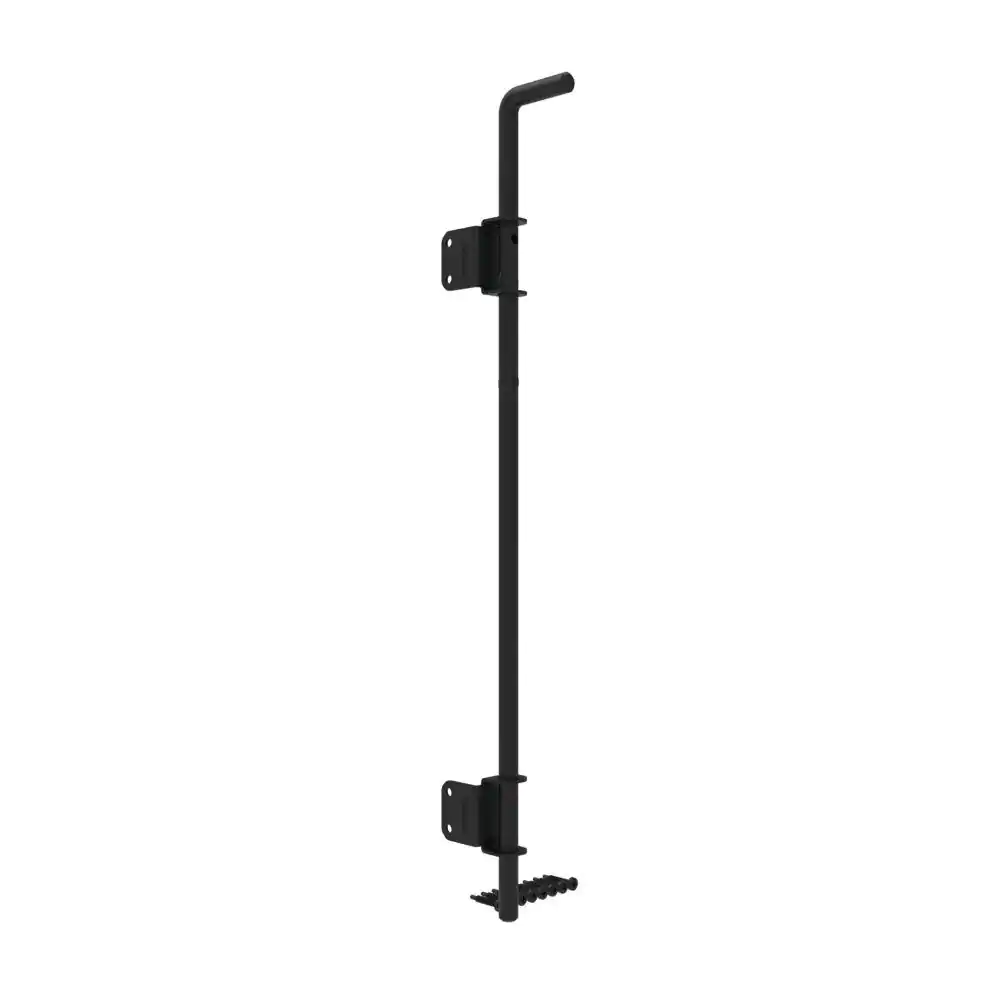 Barrette Outdoor Living 24.75 in. Black Metal Heavy Duty Fence Drop Rod