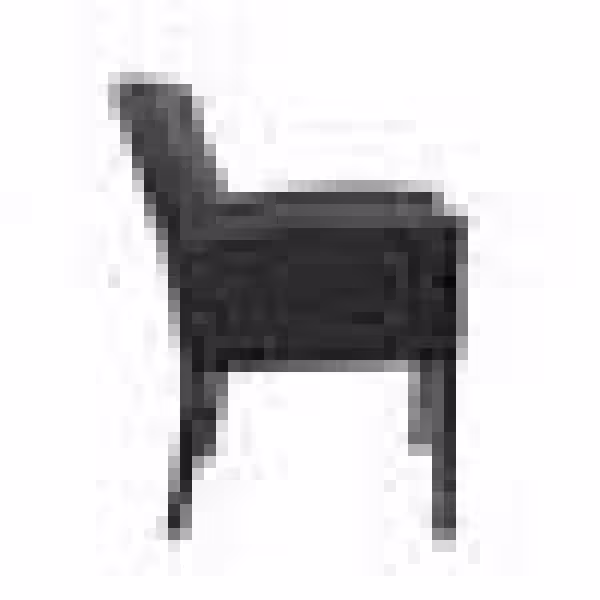 BOSS Office Products Designer Guest Chair Black Vinyl Black Comfort Cushions