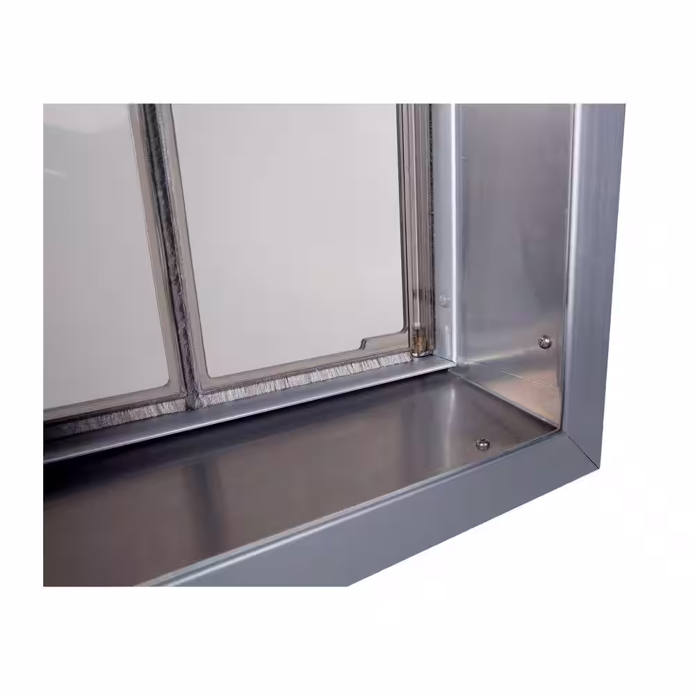 PlexiDor Performance Pet Doors 11.75 in. x 16 in. Large Bronze Wall Mount Dog Door Requires No Replacement Flap