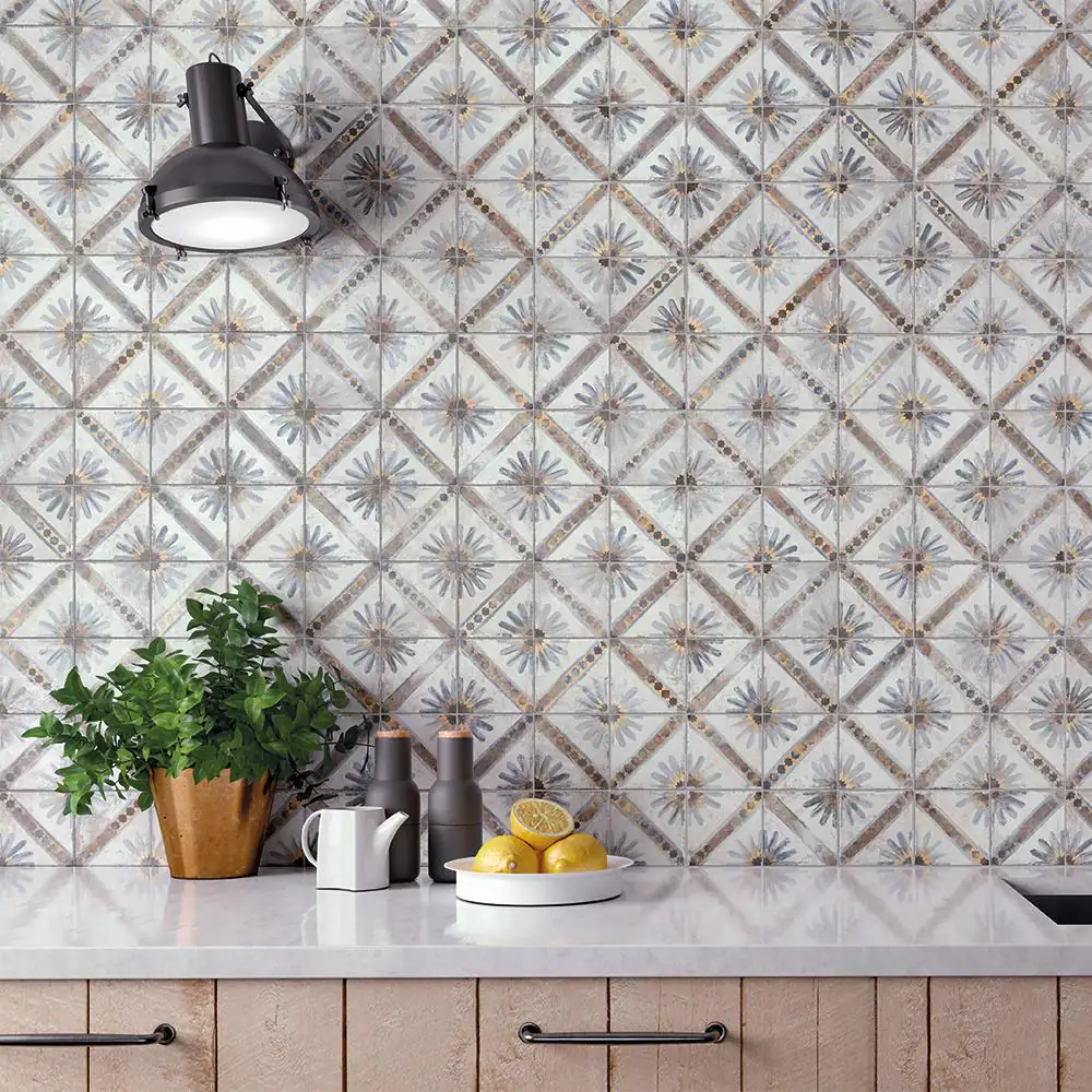 Merola Tile Harmonia Kings Marrakech Blue 13 in. x 13 in. Ceramic Floor and Wall Tile (12.0 sq. ft./Case)