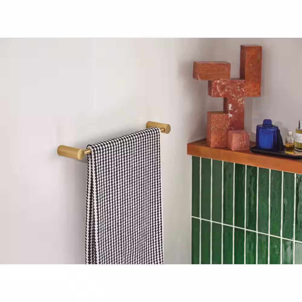 MOEN Align 18 in. Towel Bar in Brushed Gold