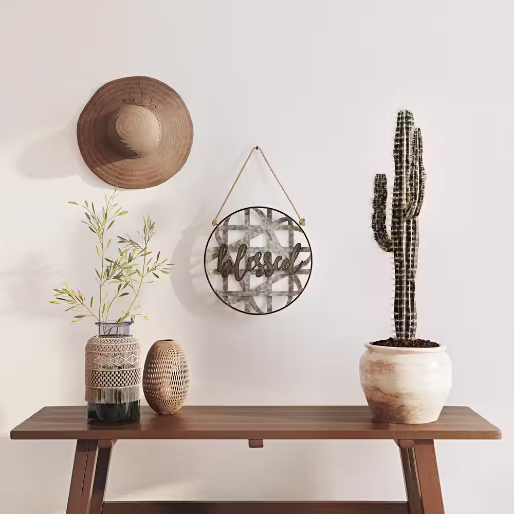 Aspire Home Accents Blessed Metal Rustic Wall Decor