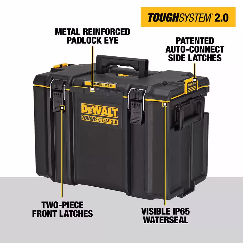 DEWALT TOUGHSYSTEM 2.0 22 in. Extra Large Tool Box and 2.0 Deep Tool Tray