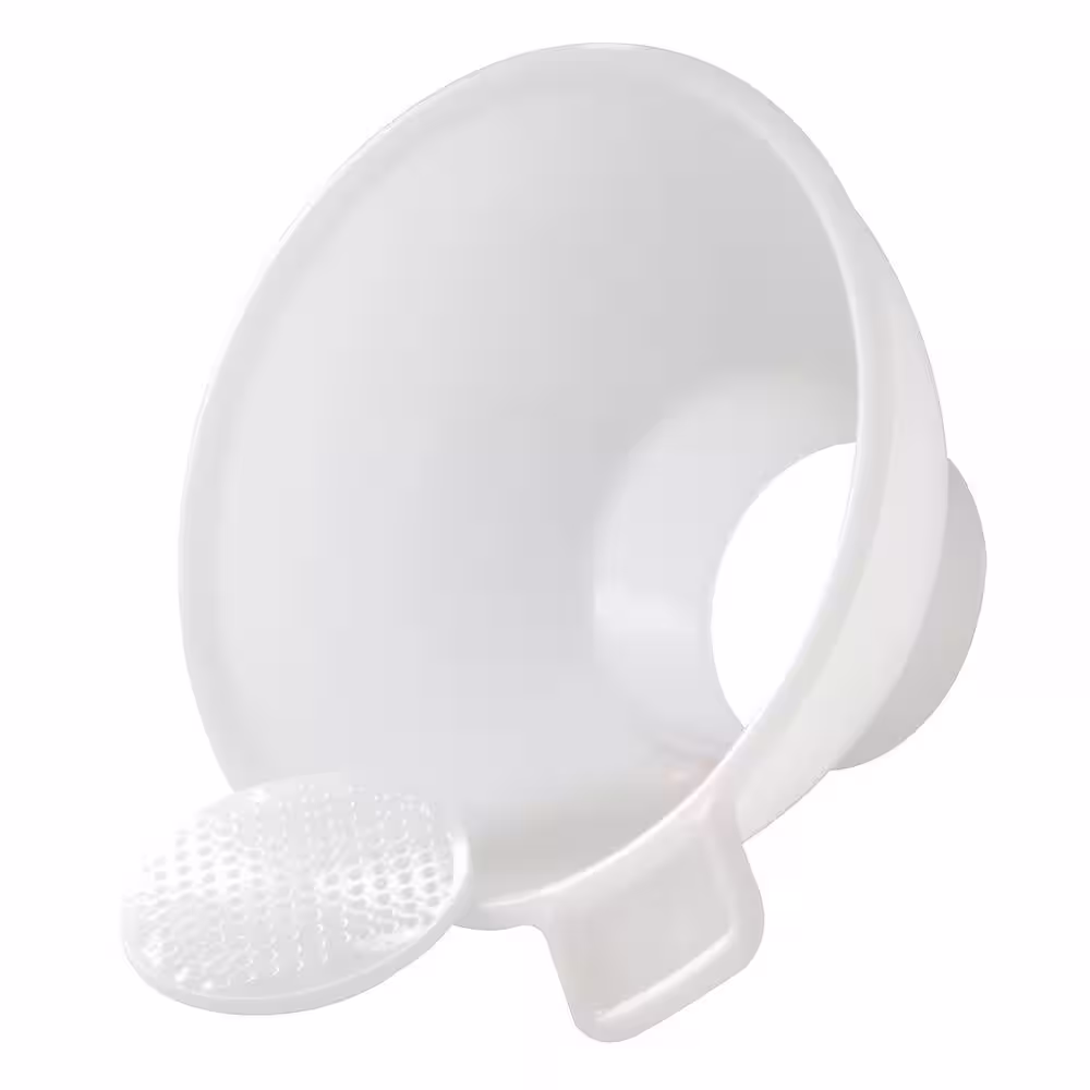 Hutzler Multi-Purpose Plastic Funnel Set with Mini-Funnel and Canning Funnel (Set of 7)