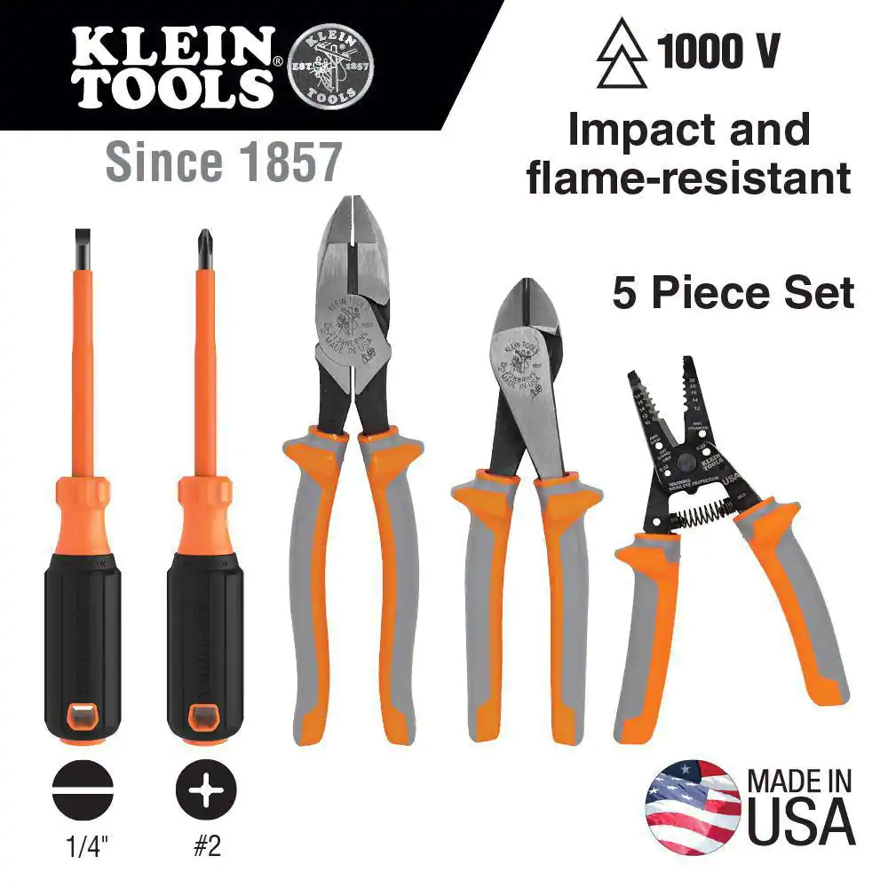 Klein Tools 1000-Volt Insulated Tool Set (5-Piece)