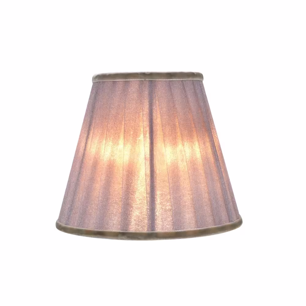Aspen Creative Corporation 5 in. x 4-1/4 in. Dark Grey Pleated Empire Lamp Shade (5-Pack)