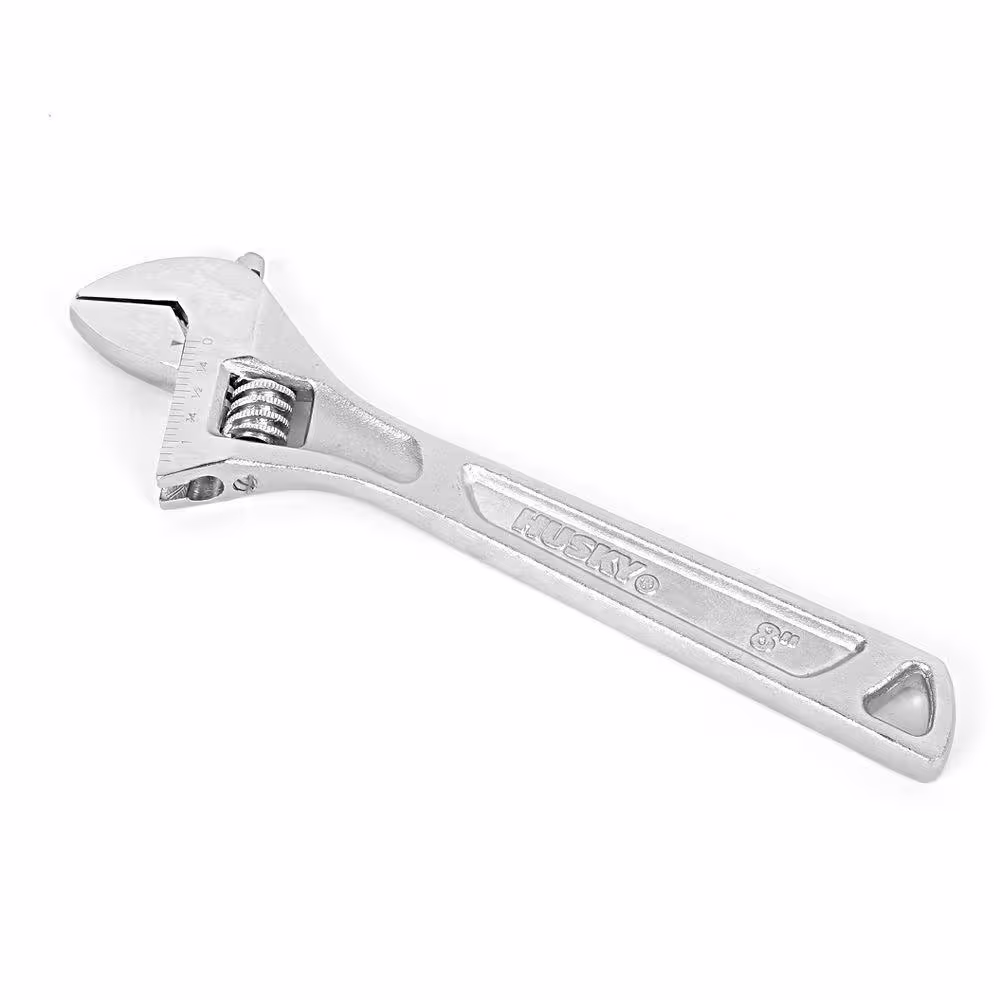 Husky 8 in. Adjustable Wrench