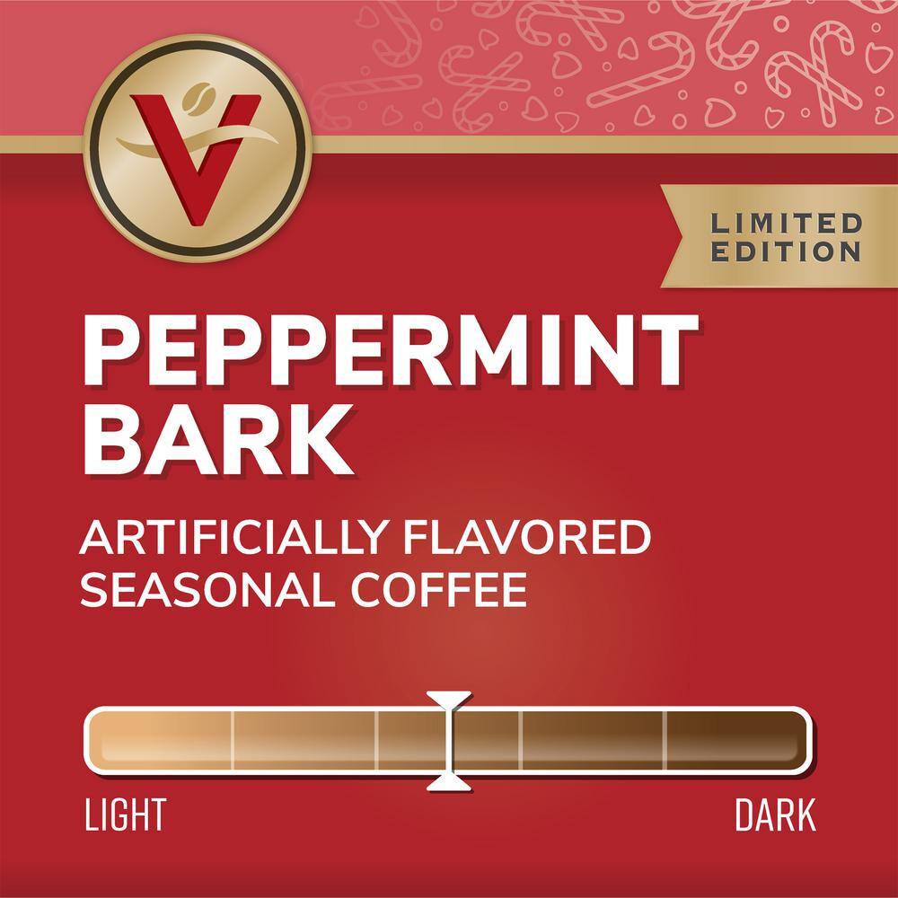 None Peppermint Bark Flavored Coffee Medium Roast Single Serve Coffee Pods for Keurig K-Cup Brewers (42 Count)