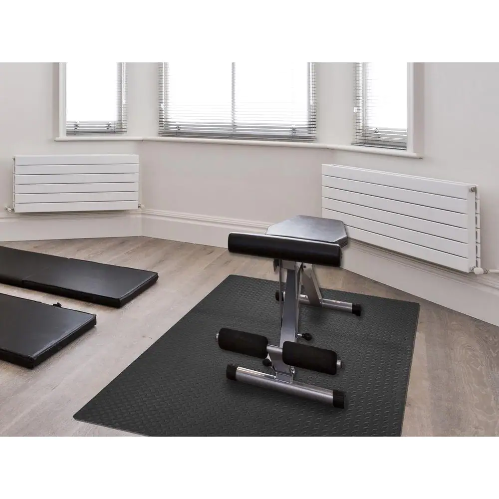 TrafficMaster Dark Gray 24 in. W x 24 in. L x 0.5 in. Thick Foam Exercise\Gym Flooring Tiles (6 Tiles\Case) (24 sq. ft.)