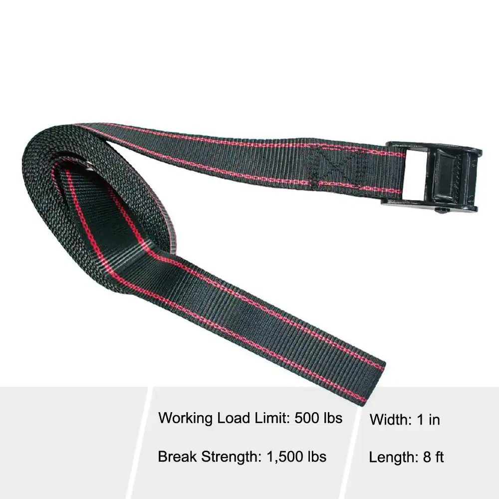 Husky 1 in. x 8 ft. Lashing Strap (2-Pack)