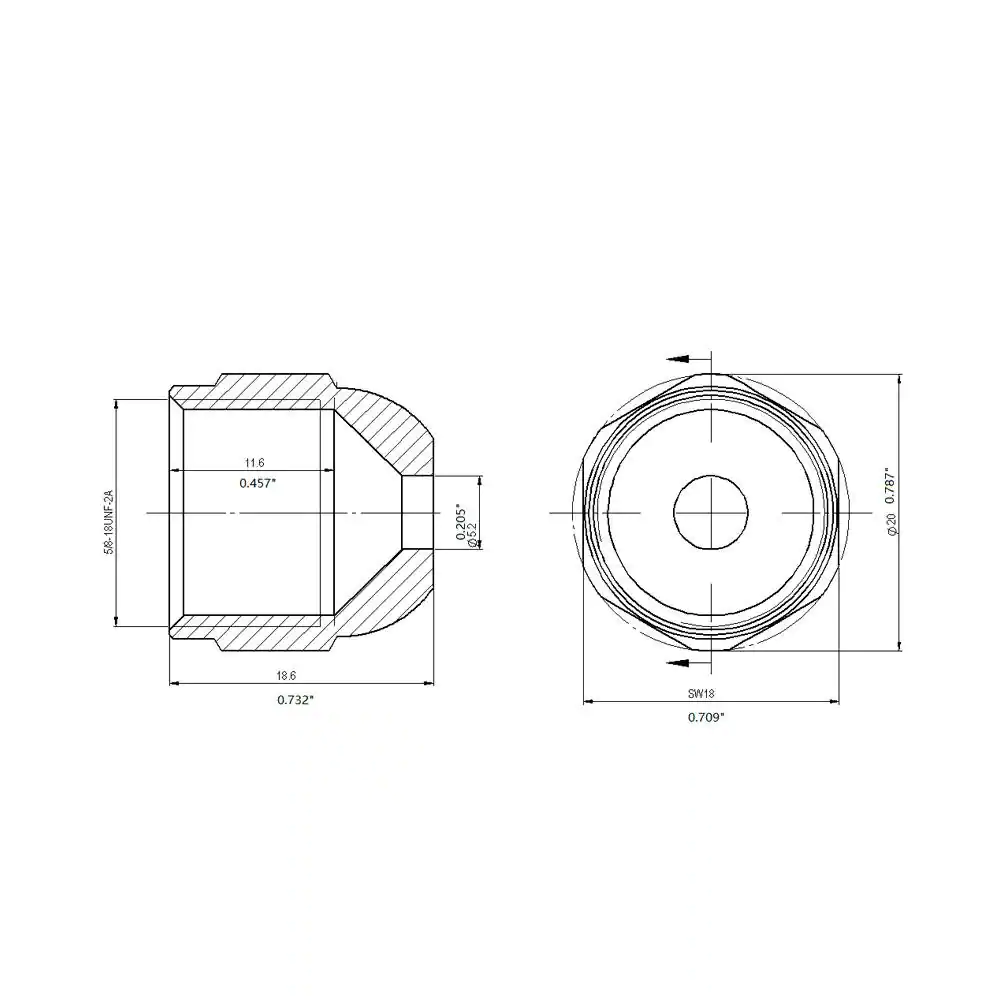 Everbilt 3/8 in. Flare Brass Cap Fitting