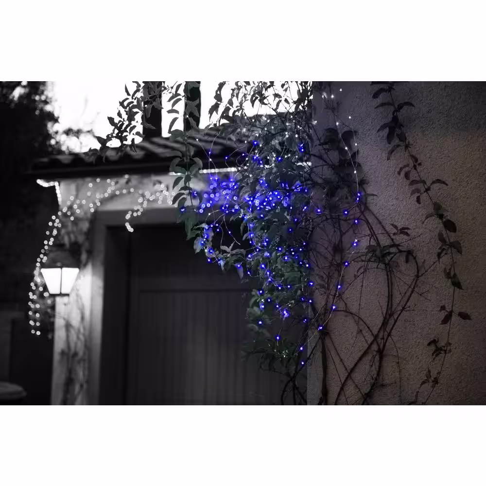 DEERPORT DECOR 36-Light Indoor/Outdoor 12 ft. Battery Powered Micro LED String Light in Blue