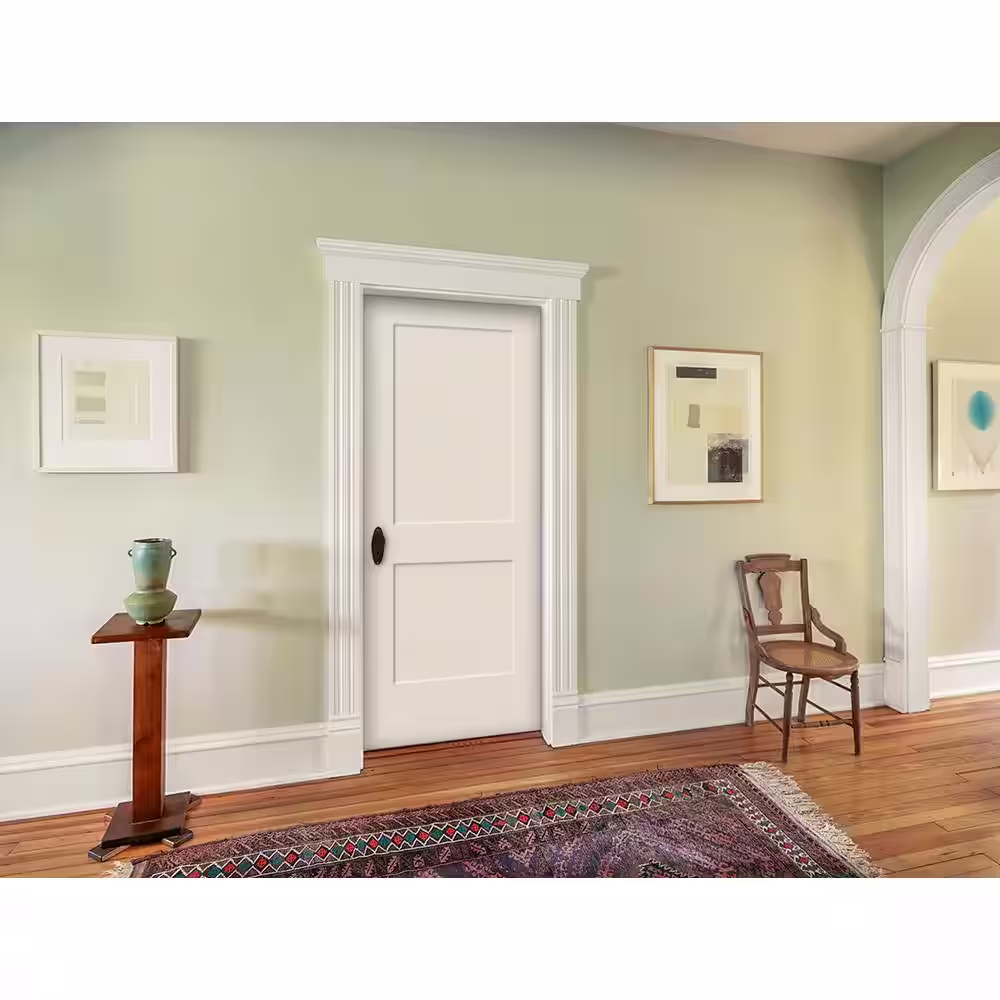 JELD-WEN 32 in. x 96 in. Monroe Primed Smooth Solid Core Molded Composite MDF Interior Door Slab