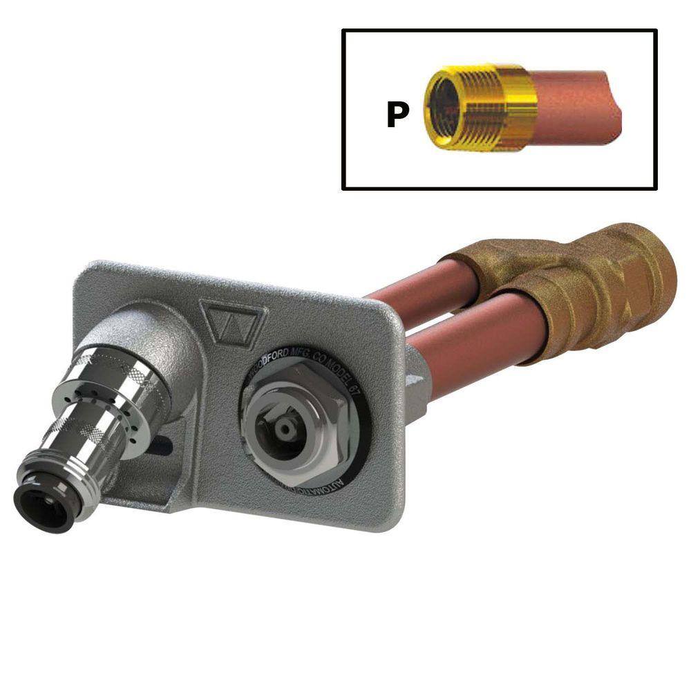 Woodford 3/4 in. FPT x 10 in. Freezeless Wall Hydrant with Double-Check Backflow Preventer