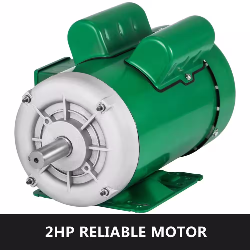 VEVOR 2 Hp Air Compressor Motor 7/8 in. Shaft TEFC Electric Motor 143/5T Frame Single Phase Motor 1800 RPM 115/230-Volt