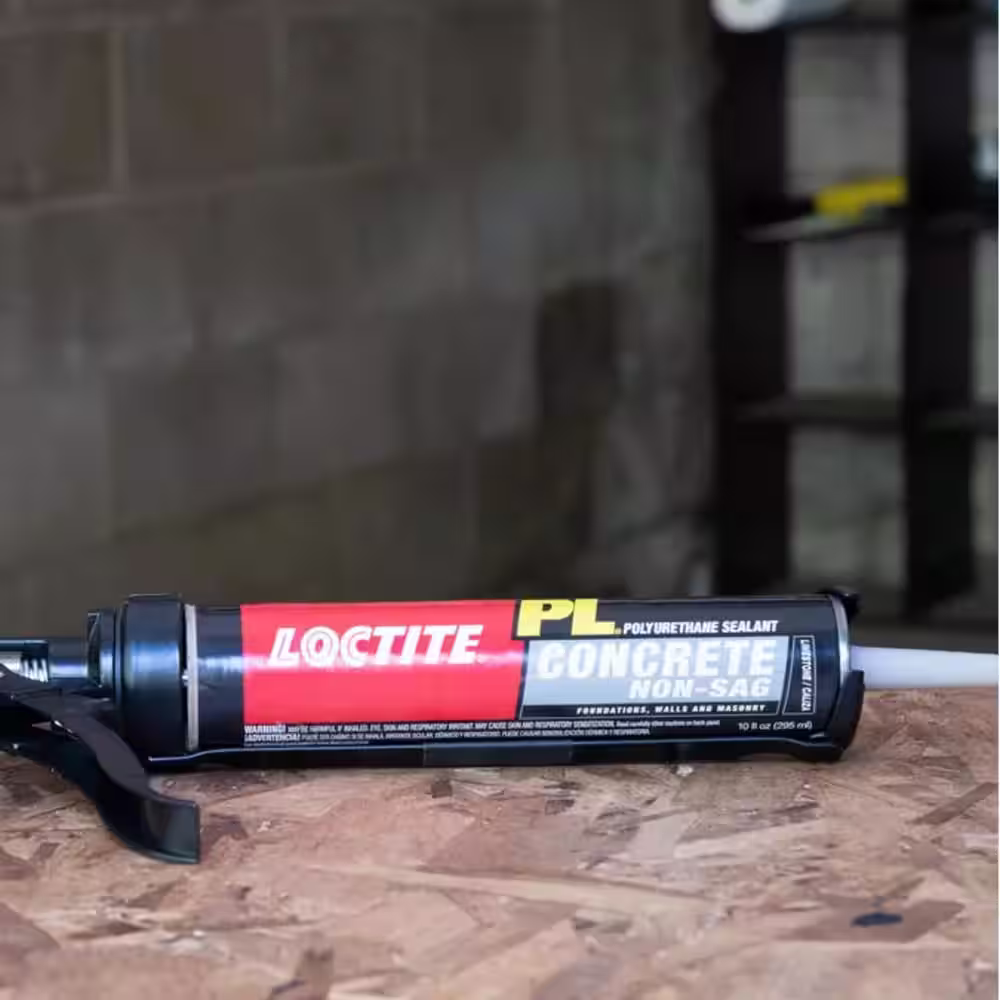 LOCTITE PL S10 10 oz. Gray Concrete Crack and Masonry Polyurethane Sealant (2-Pack)