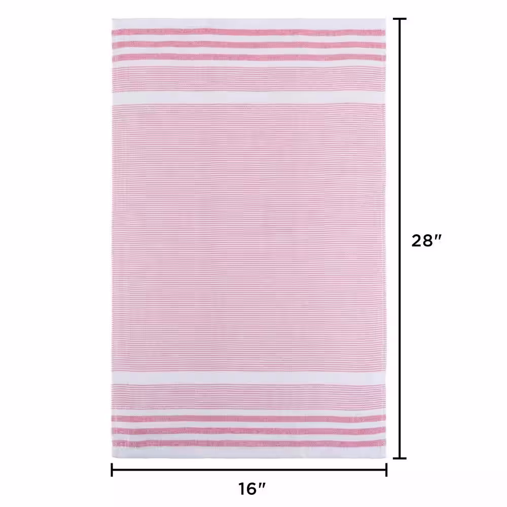None 100% Cotton Striped Woven 8 Pack of Kitchen Hand Towels