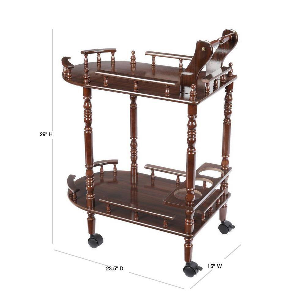 ORE International 14 in. Cherry Magazine Rack