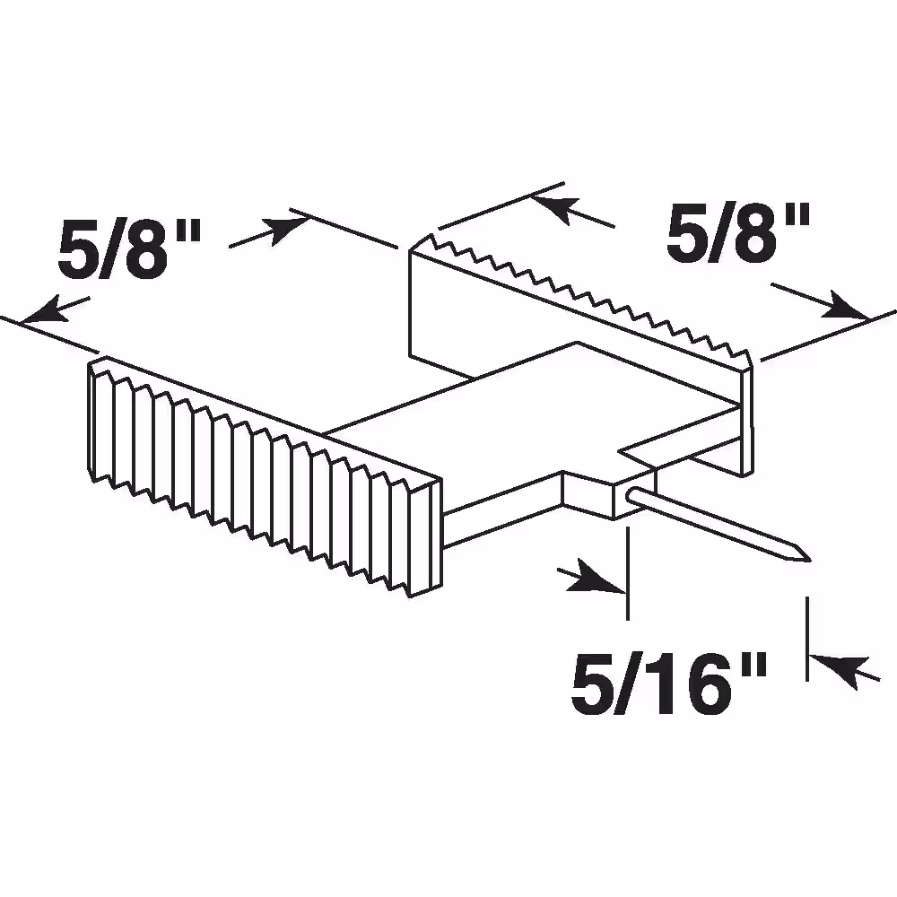 Prime-Line Window Grid Retainer, Clear Plastic