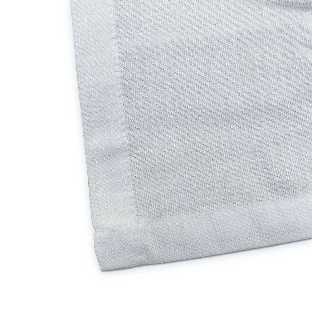 Fab Glass and Mirror Silkmax 16 in. W x 55 in. L White 100% Pure Cotton Premium Quality Table Runner with Washable Panama Weave Pattern