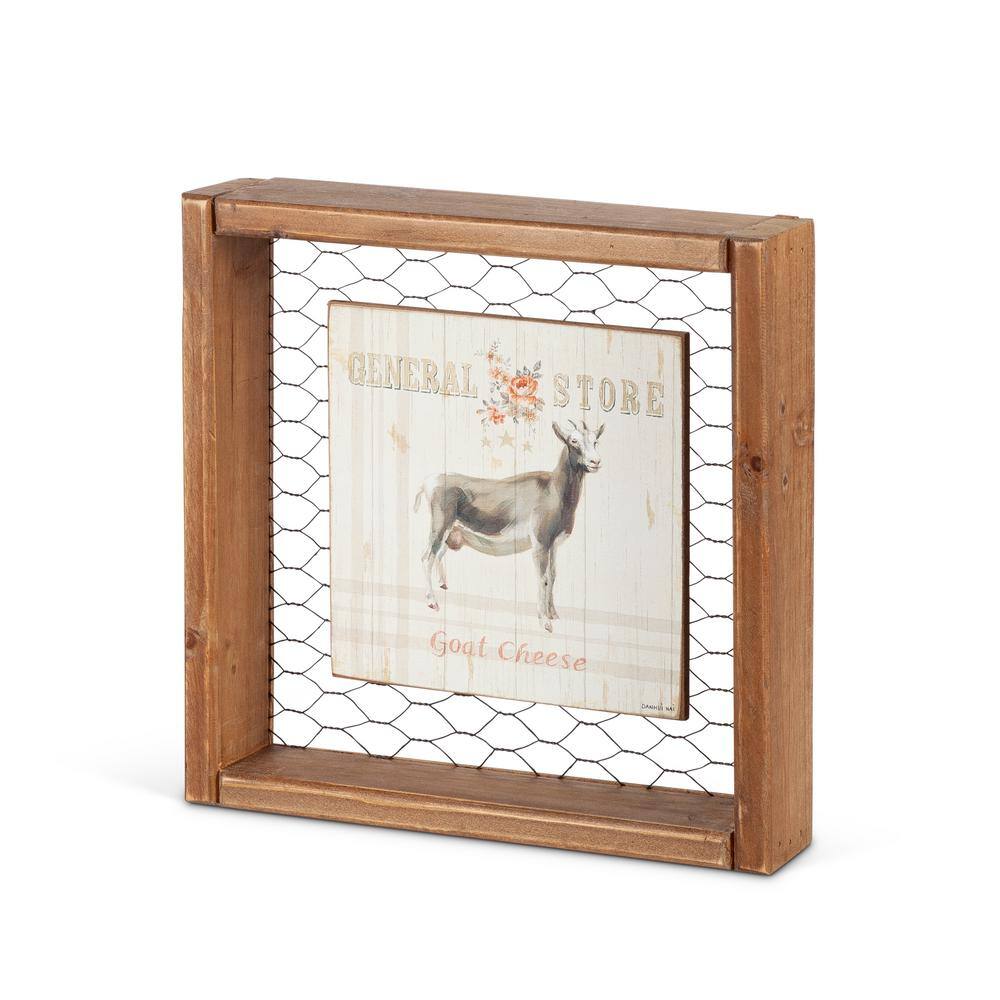 GG COLLECTION 9.50 in. W Metal and Wood Farm Animal Wall Art (Set of 4)