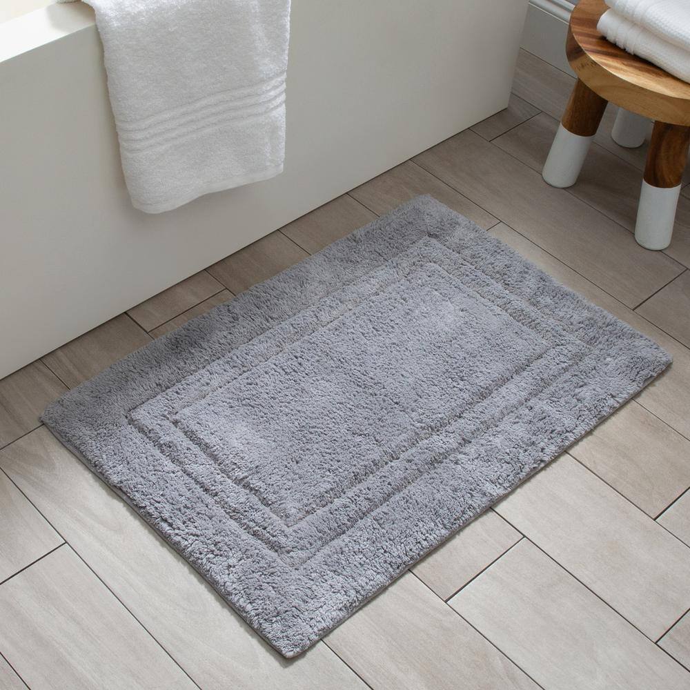 None COVENTRY BATH MAT 20 in. x 30 in. COTTON GRAY