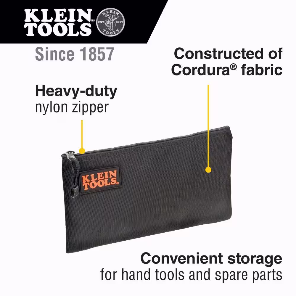 Klein Tools 12.5 in. Cordura Ballistic Nylon Zipper Tool Bag