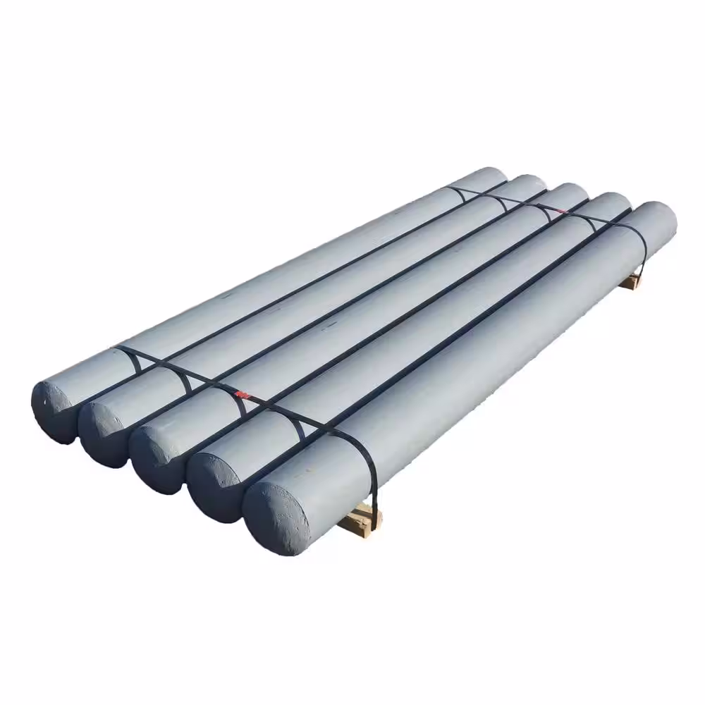 None 7 ft. x 6 in. Round Top On-Diameter 16-Guage Bollard Concrete Filled Painted Grey Bollard (5 Per Pallet)