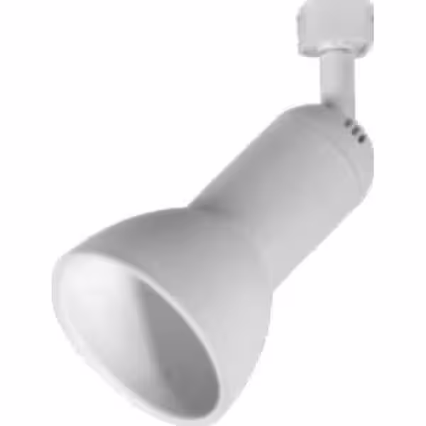 Hampton Bay 1-Light White Linear Track Lighting R20/PAR20 Medium Step Head