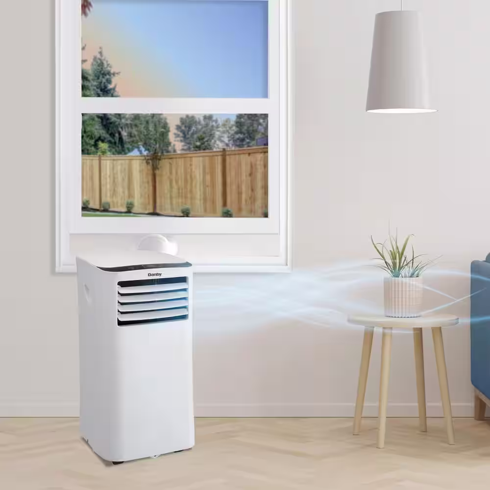 Danby 10000 BTU (7000 SACC) 3-in-1 Portable Air Conditioner in White with Fan and Dehumidifier