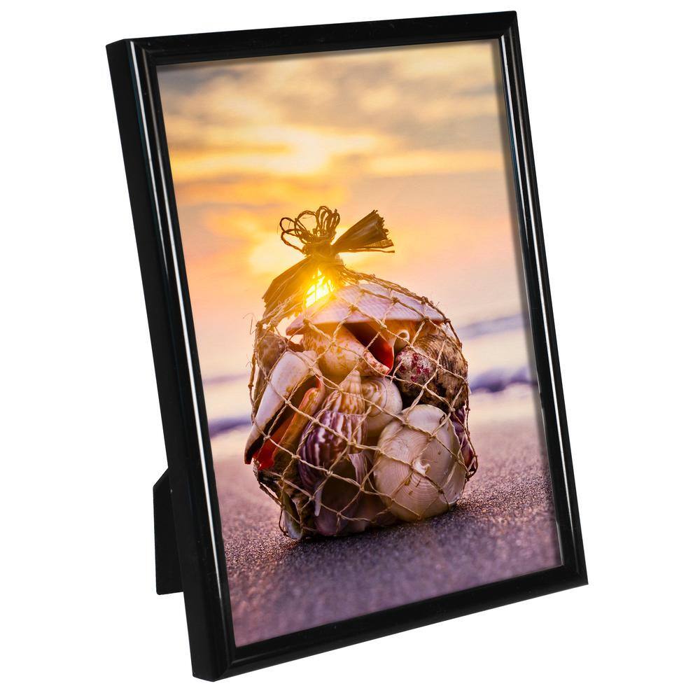 Malden International Designs Malden 6-Pieces International Designs Metro 5 in. x 7 in. Picture Frames with Black