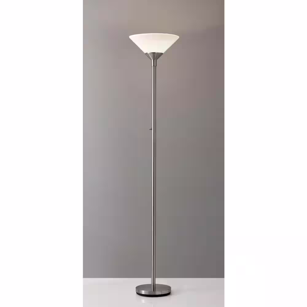 Aries 73 in. Steel Torchiere Floor Lamp
