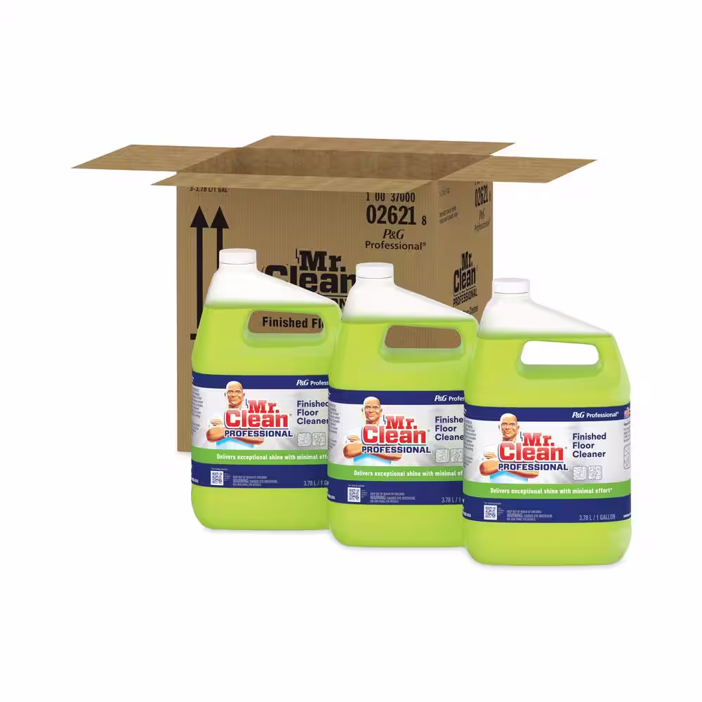 Mr. Clean 1 Gal. Lemon Scent Finished Floor Cleaner (Case of 3)