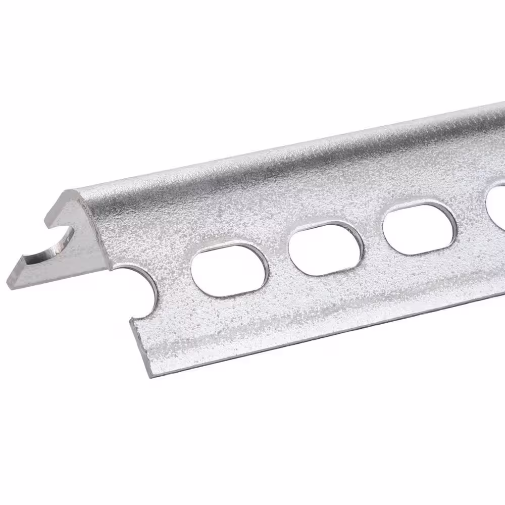 Everbilt 1-1/2 in. x 14-Gauge x 48 in. Zinc-Plated Slotted Angle