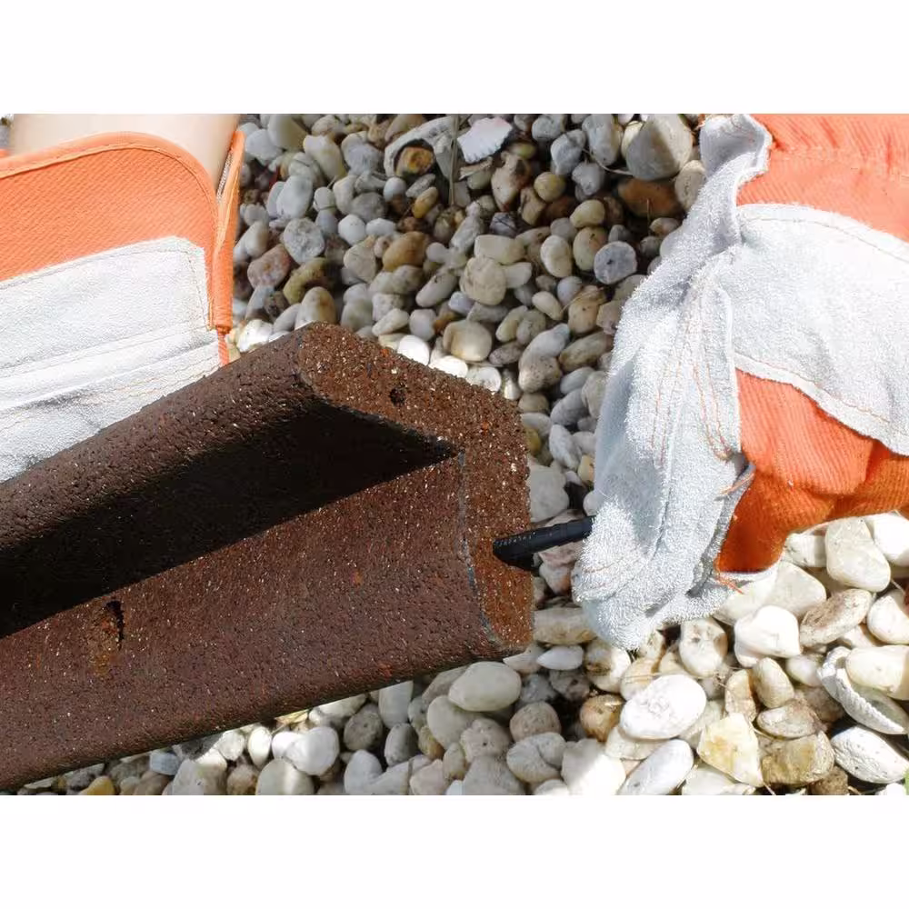 Vigoro EcoBorder 4 ft. Brown Rubber Landscape Edging (Single)