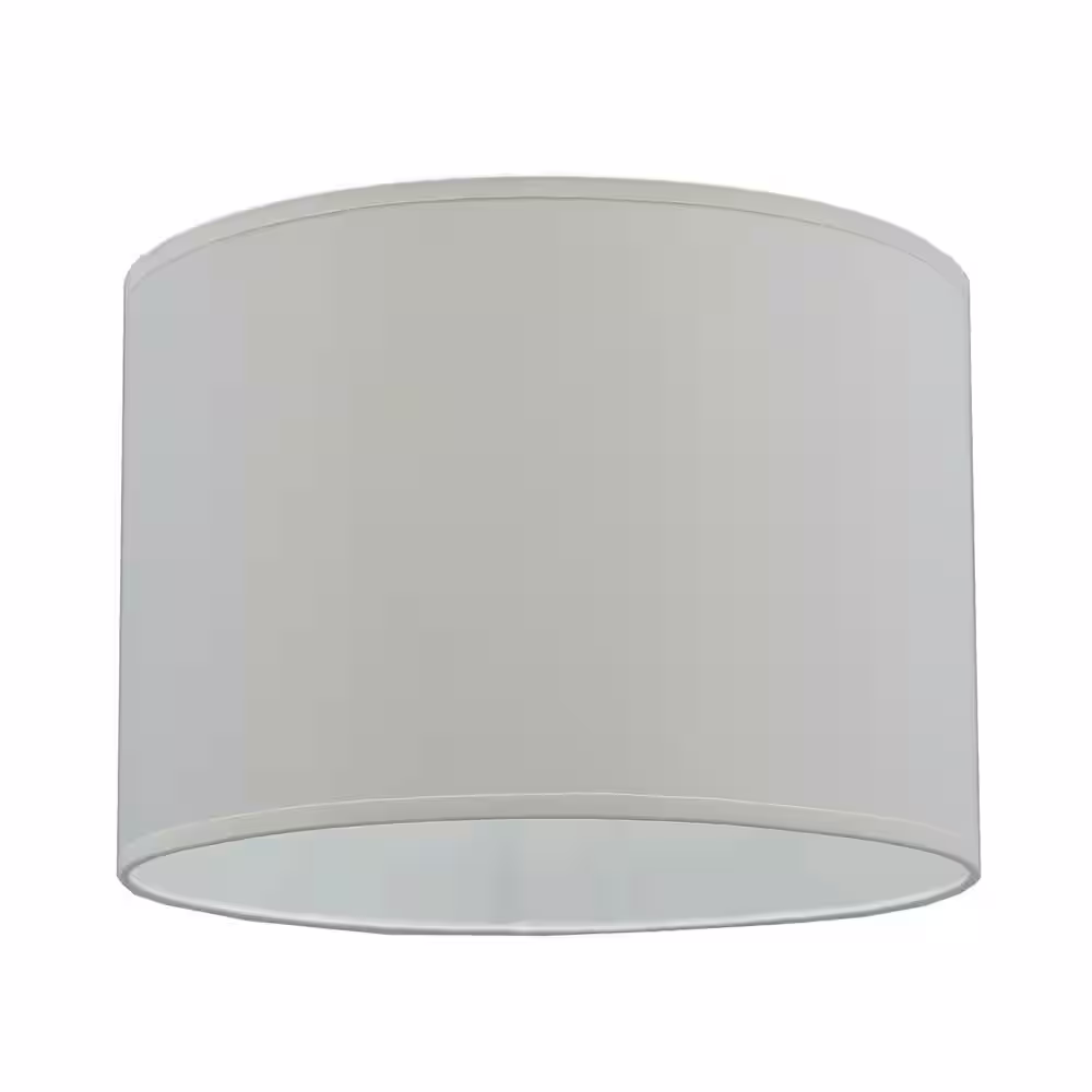 Aspen Creative Corporation 14 in. x 10 in. Off White Hardback Drum/Cylinder Lamp Shade