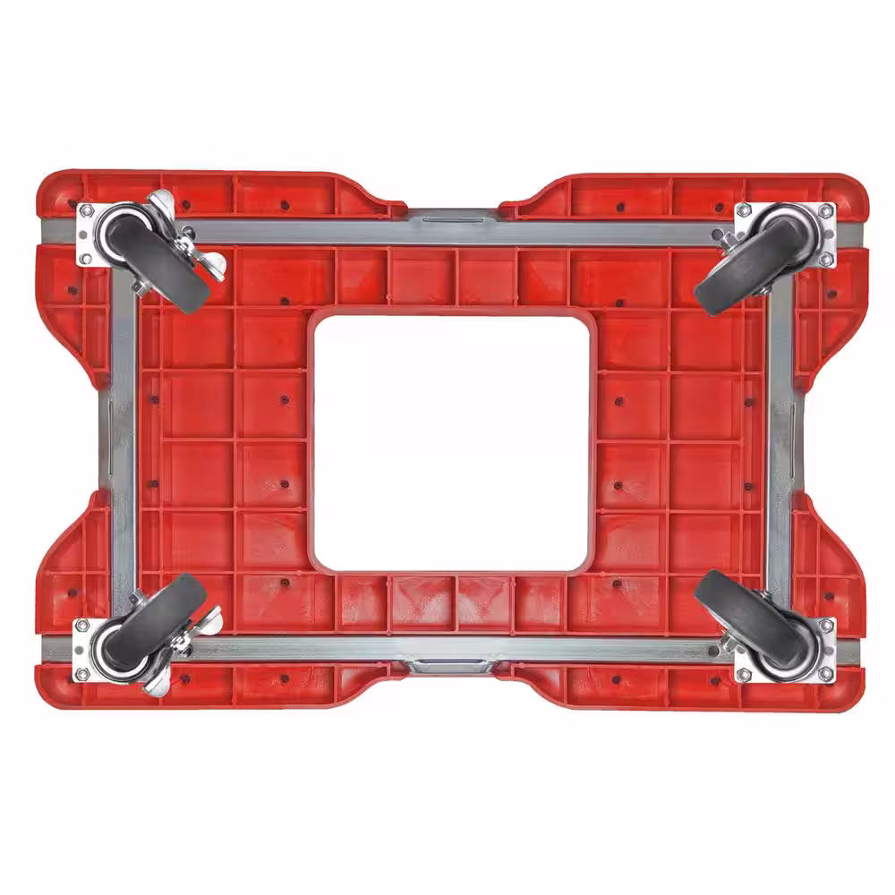 SNAP-LOC 1,200 lbs. Polypropylene Professional E-Track Panel Cart Dolly in Red