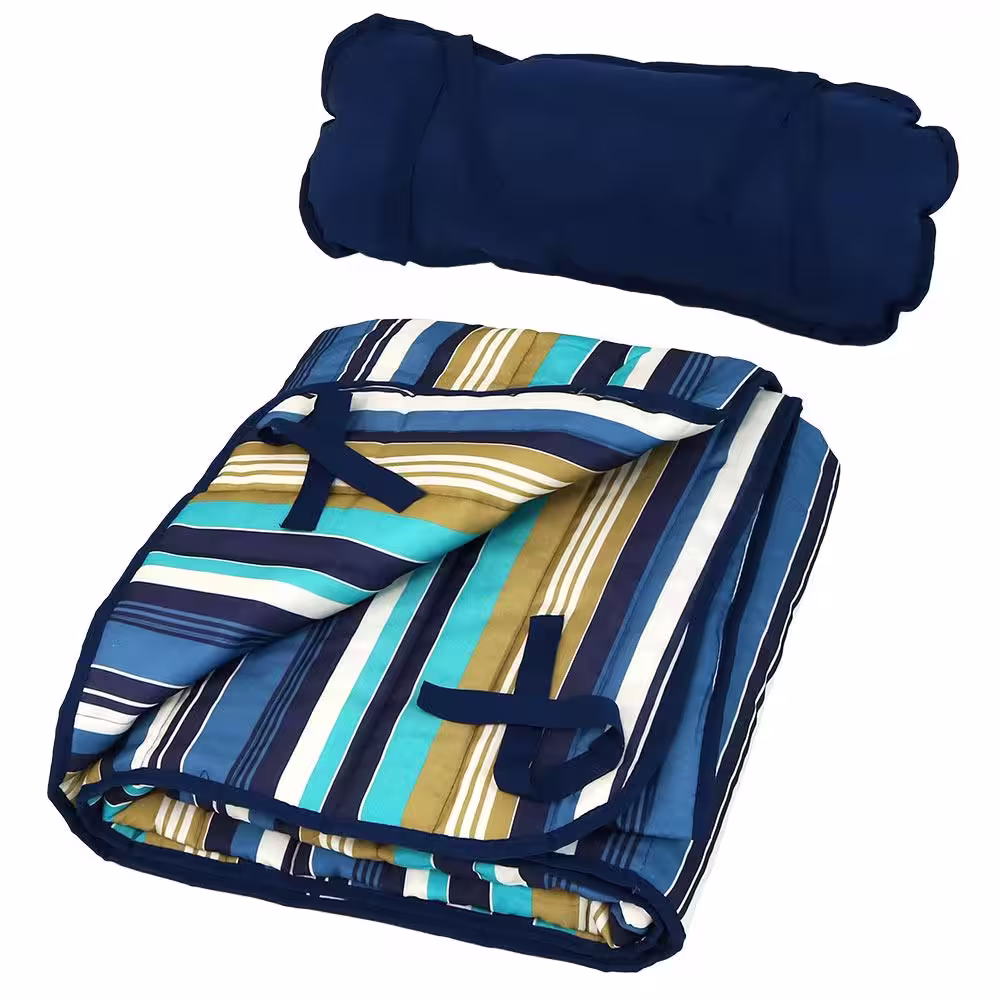 Sunnydaze Decor Outdoor Polyester Quilted Hammock Pad and Pillow