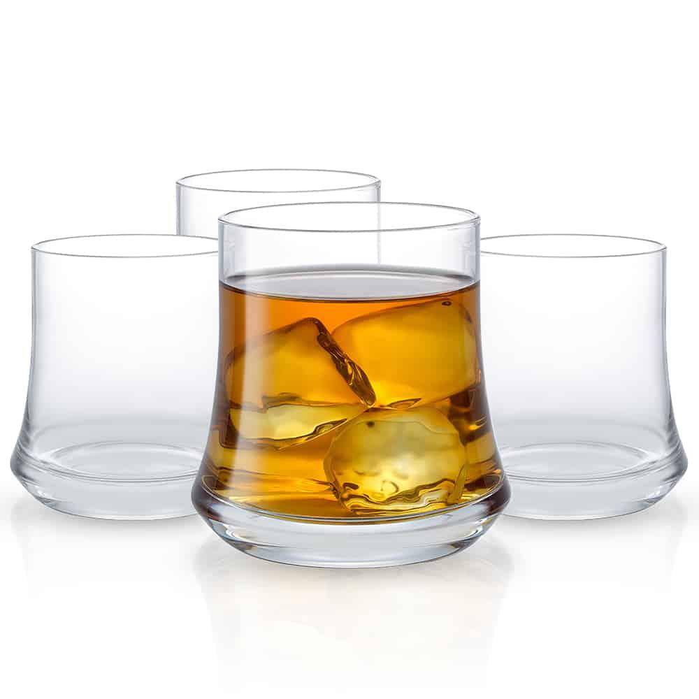 JoyJolt Cosmos 12. oz. Whiskey Glasses (Set of 4)