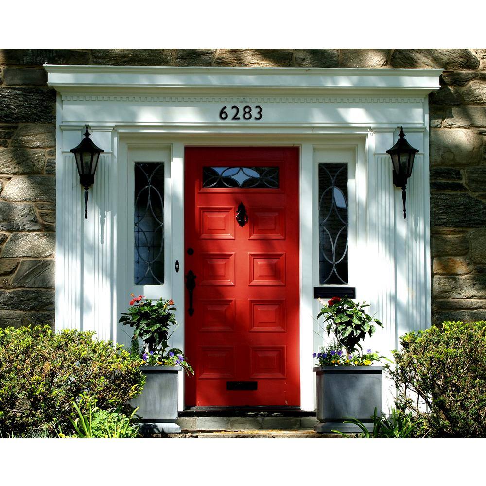 Architectural Mailboxes 5 in. Black Floating House Number 6