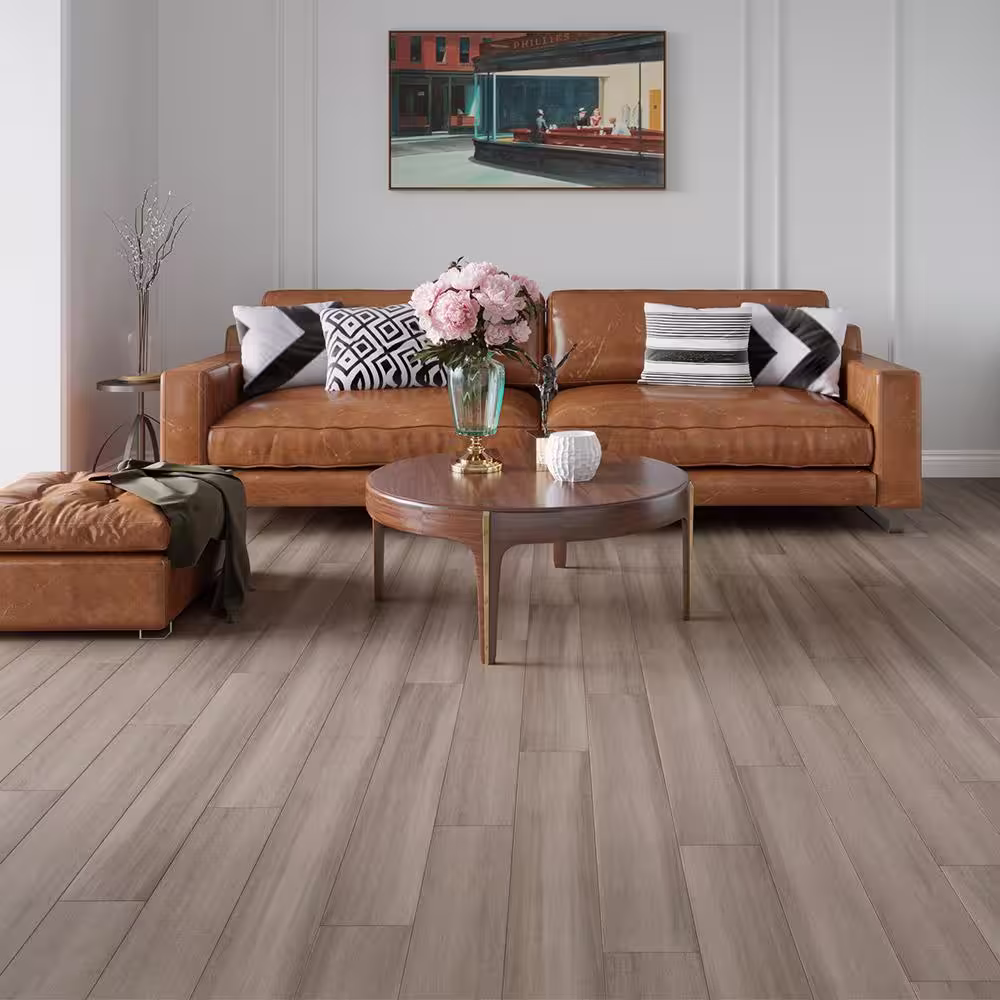 Selkirk Crescent Luna 7/16 in. T x 5 in. W Wire Brushed Strand Woven Engineered Bamboo Flooring (24.75 sqft/case)