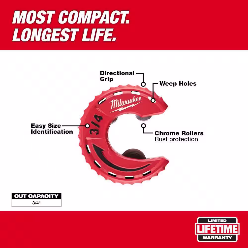 Milwaukee 3/4 in. Close Quarters Tubing Cutter