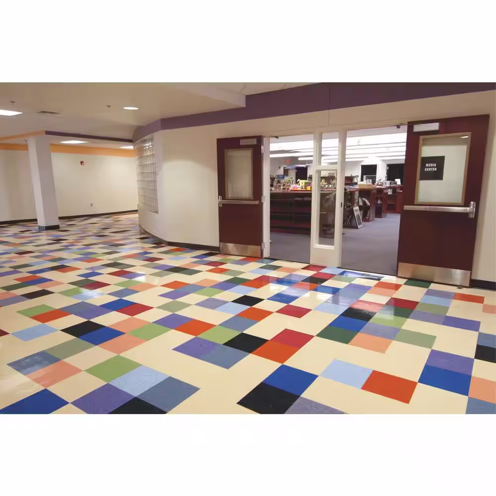 Armstrong Flooring Imperial Texture VCT 12 in. x 12 in. Basil Green Standard Excelon Commercial Vinyl Tile (45 sq. ft. / case)