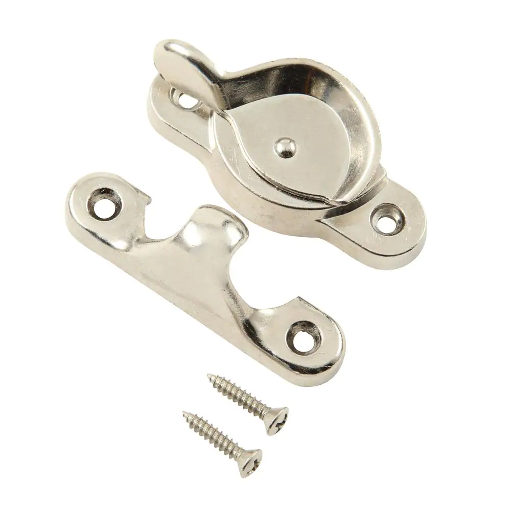 Everbilt Satin Nickel Steel Window Sash Lock