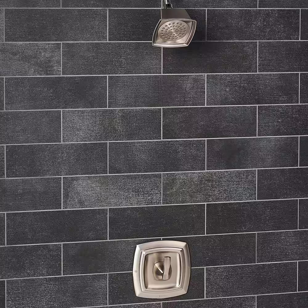 Ivy Hill Tile Thunderstruck Dark Gray 3.82 in. x 11.69 in. Matte Porcelain Floor and Wall Tile (6.13 sq. ft./Case)