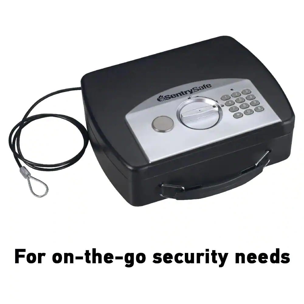 SentrySafe 0.08 cu. ft. Portable Safe Box with Digital Lock