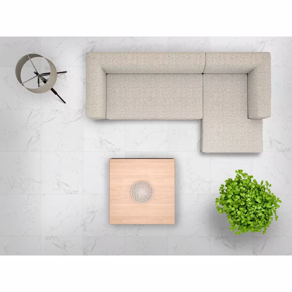 MSI Cararra 24 in. x 24 in. Polished Porcelain Floor and Wall Tile (16 sq. ft./Case)